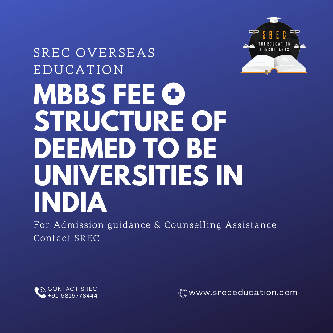 MBBS FEE STRUCTURE OF DEEMED TO BE UNIVERSITIES IN INDIA